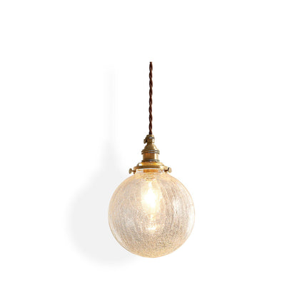 Crackle Glass Pendant Light – Elegant Design with Enchanting Shadows 1