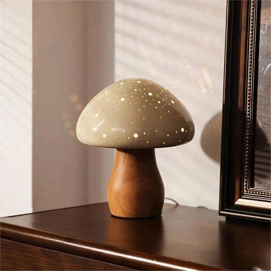 Creative Table Lamp Mushroom Shape – Stylish Accent for Cozy Spaces 0
