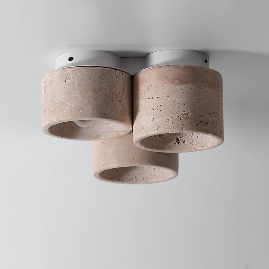 Cromia Flush Mount Ceiling Light – Modern Elegance with Natural Textures 0
