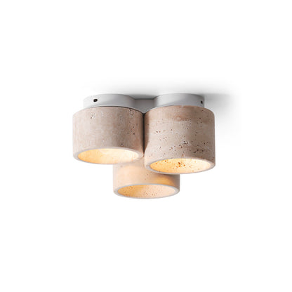 Cromia Flush Mount Ceiling Light – Modern Elegance with Natural Textures 1