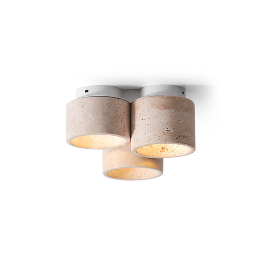 Cromia Flush Mount Ceiling Light – Modern Elegance with Natural Textures 1