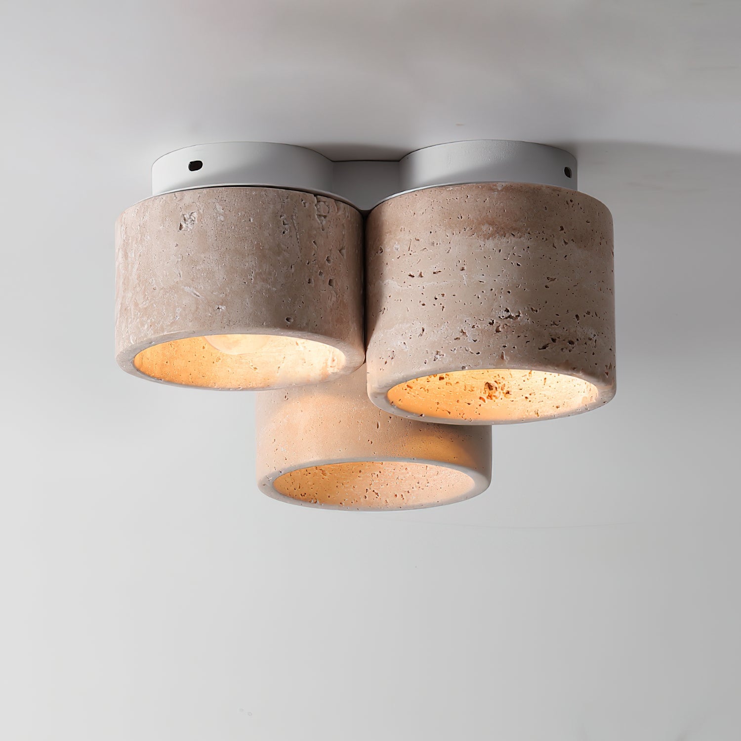 Cromia Flush Mount Ceiling Light – Modern Elegance with Natural Textures 2