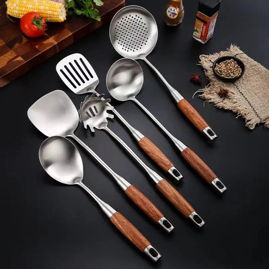 Culina Luxe Stainless Steel Kitchen Utensil Set – Timeless Elegance for Every Home Chef 0