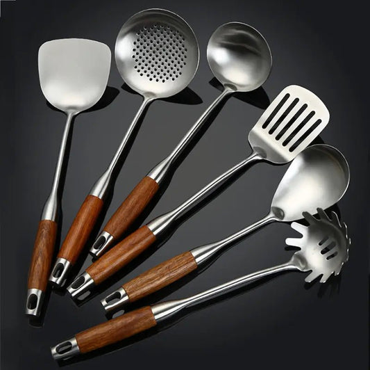 Culina Luxe Stainless Steel Kitchen Utensil Set – Timeless Elegance for Every Home Chef 1