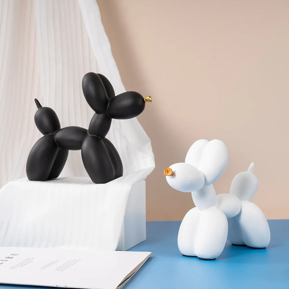 Cute Resin Balloon Dog Ornament – Whimsical Touch for Stylish Home Decor 5
