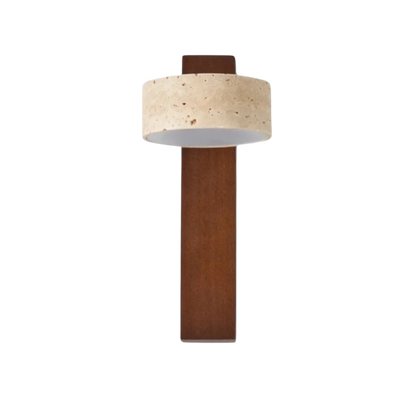 Decorative Wall Lamp Stone Wood Column – Natural Material Design for Cozy Atmosphere 0
