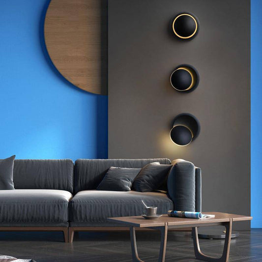 Degree Adjustable Round Wall Lamp – Contemporary Design for Stylish Spaces 1