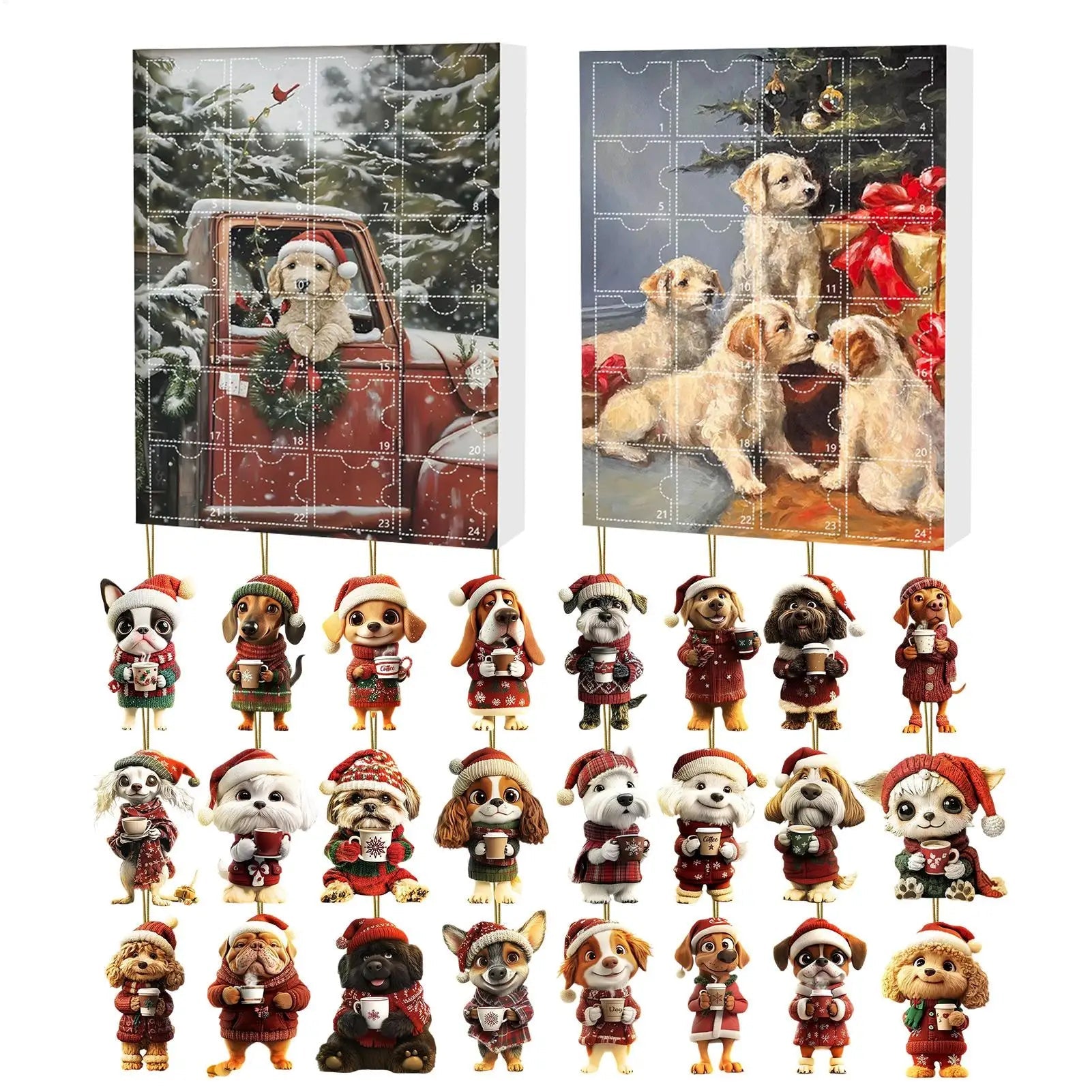 Dogs Christmas Advent Calendar – Joyful Ornaments for Festive Celebrations 1