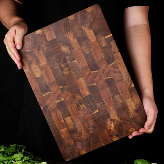 Double-Sided Acacia Wood Cutting Board – Elegant Kitchen Essential for Effortless Food Prep 0