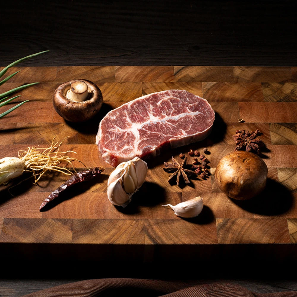 Double-Sided Acacia Wood Cutting Board – Elegant Kitchen Essential for Effortless Food Prep 2
