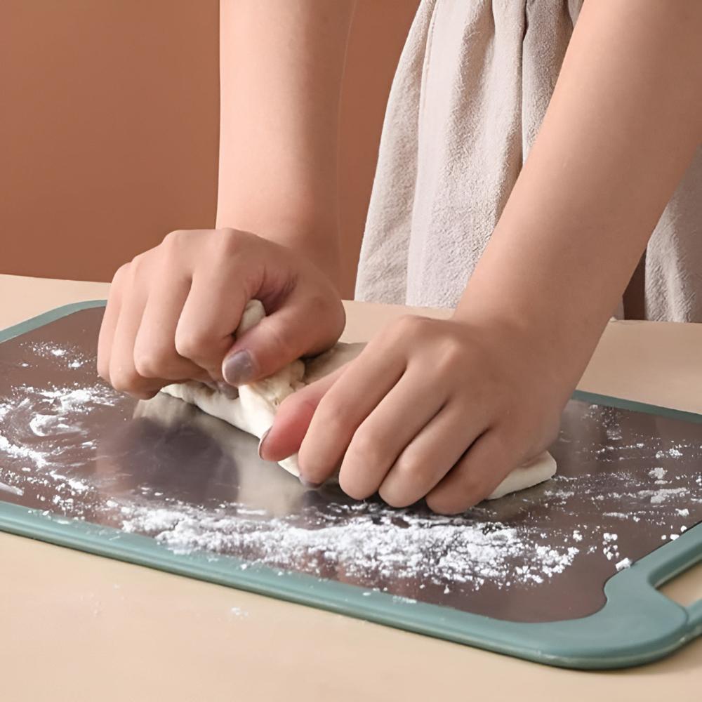 Double-Sided Stainless Steel Cutting Board – Effortless Meal Prep With Innovative Design 3