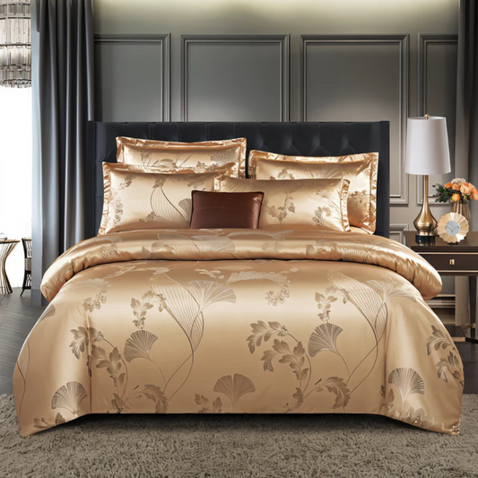 Duvet Cover Satin Floral Set – Luxurious Design for Serene Sleep 0