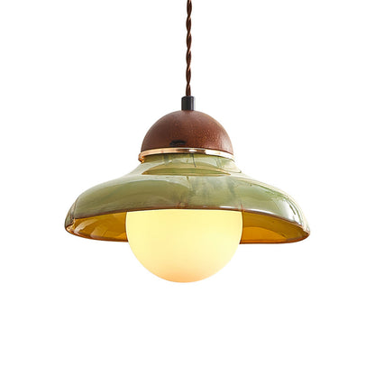 Edmund Pendant Light – Elegant Glass and Ceramic Design 0