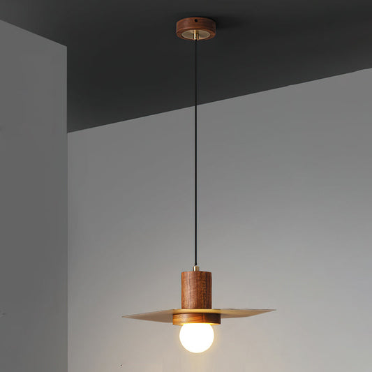 Elara Pendant Light – Elegant Wood and Brass Design for Modern Spaces 0