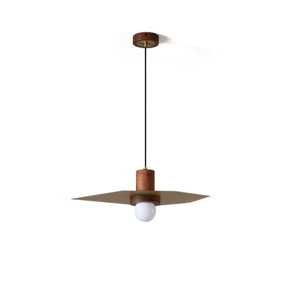 Elara Pendant Light – Elegant Wood and Brass Design for Modern Spaces 1