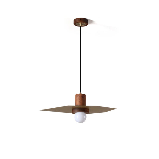 Elara Pendant Light – Elegant Wood and Brass Design for Modern Spaces 1