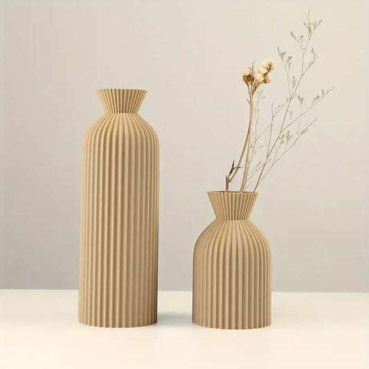 Elegant Black Plastic Vase – Modern Touch for Stylish Decor 2