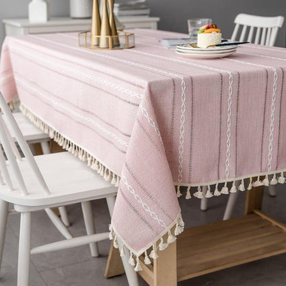 Elegant Cotton Linen Tablecloth – Elevate Your Dining Experience 1