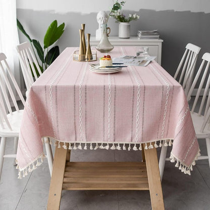 Elegant Cotton Linen Tablecloth – Elevate Your Dining Experience 2