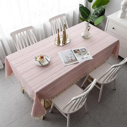 Elegant Cotton Linen Tablecloth – Elevate Your Dining Experience 4