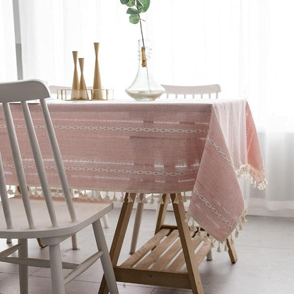 Elegant Cotton Linen Tablecloth – Elevate Your Dining Experience 5