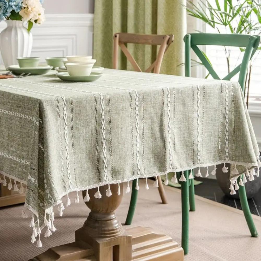 Elegant Cotton Linen Tablecloth – Elevate Your Dining Experience 6
