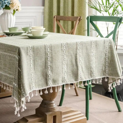 Elegant Cotton Linen Tablecloth – Elevate Your Dining Experience 6