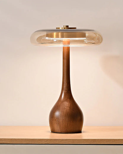 Elegant Table Lamp Wood Glass – Soft, Inviting Glow for Cozy Spaces 5