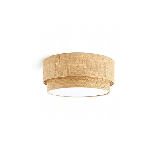 Emiko Rattan Pendant Light – Handwoven Raffia Style with Warm Glow 0