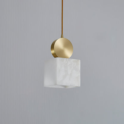 Etruscan Alabaster Pendant Light – Cozy Ambiance with Elegant Brass Shade 7