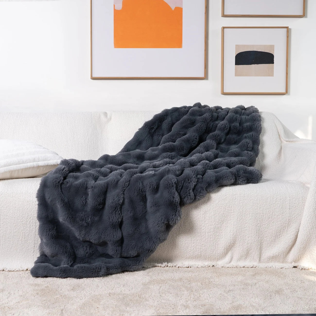 Faux Fur Throw Blanket Rabbit Pattern – Luxurious Comfort For Every Occasion 11
