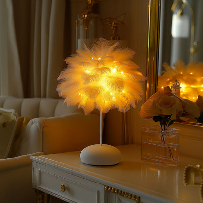 Feathered Fantasy Table Lamp – Elegant Nature-Inspired Illumination for Cozy Nights 2