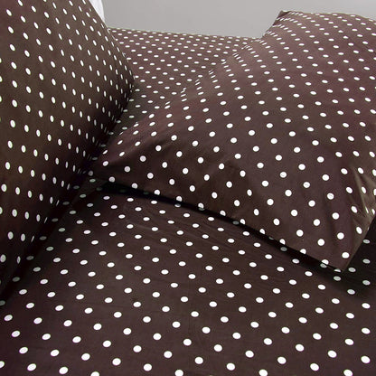 **Fitted Sheet Brown Dots** – Premium Comfort for Restful Sleep 1