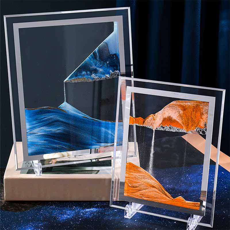 Flat Hourglass Decorative Accent – Timeless Elegance for Every Space 0