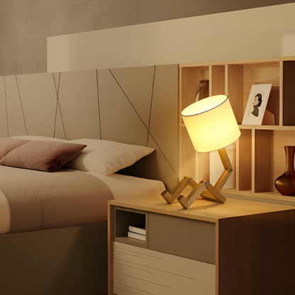 Flexible Wooden Robot Lamp – Transform Your Space with Creative Illumination 1