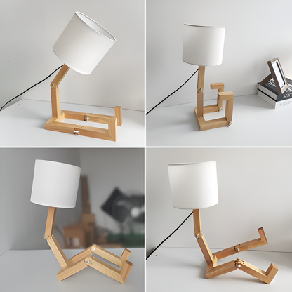 Flexible Wooden Robot Lamp – Transform Your Space with Creative Illumination 6