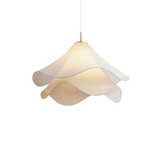 Flush Mount Ceiling Light Wave Textile – Elegant Design for Cozy Ambiance 0