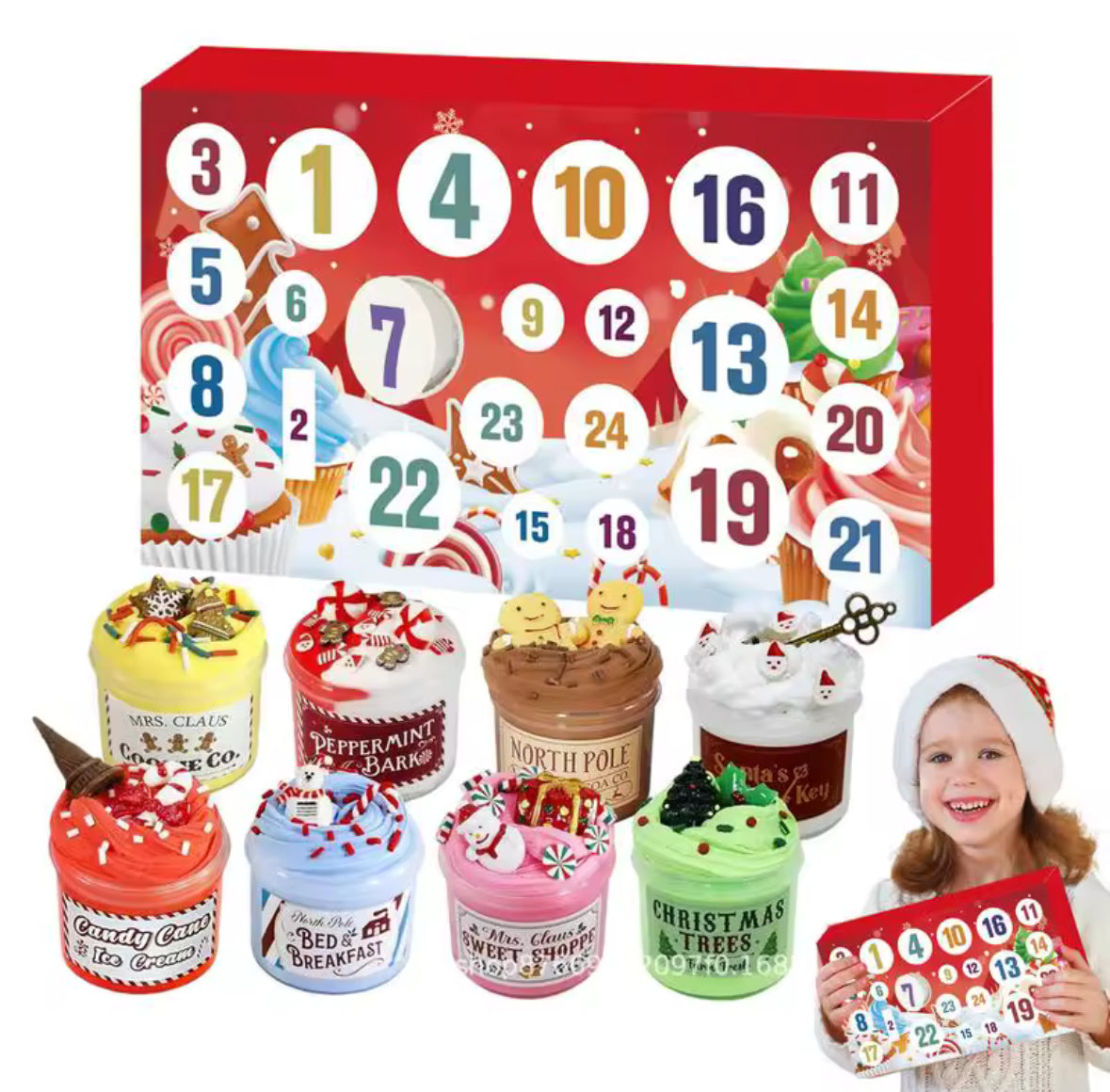 Funny Christmas Slime Advent Calendar – Delightful Surprises for Creative Fun 2