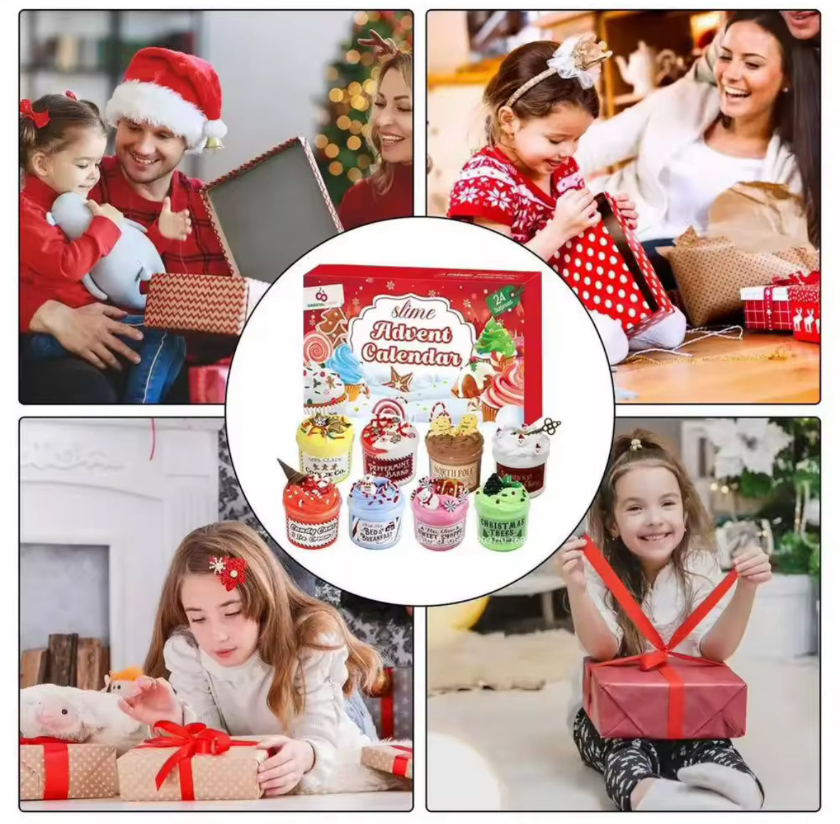 Funny Christmas Slime Advent Calendar – Delightful Surprises for Creative Fun 3