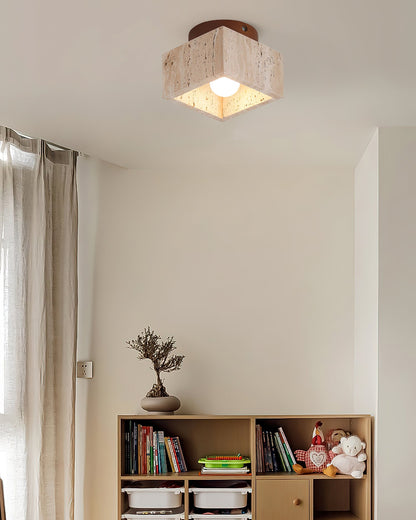 Gaila Flush Mount Ceiling Light – Natural Elegance with Inviting Glow 4