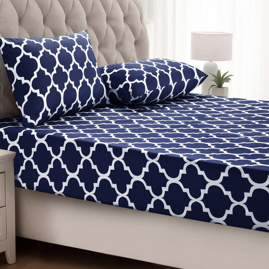 Geometric King Size Fitted Sheet – Ultimate Comfort for Dreamy Nights 0