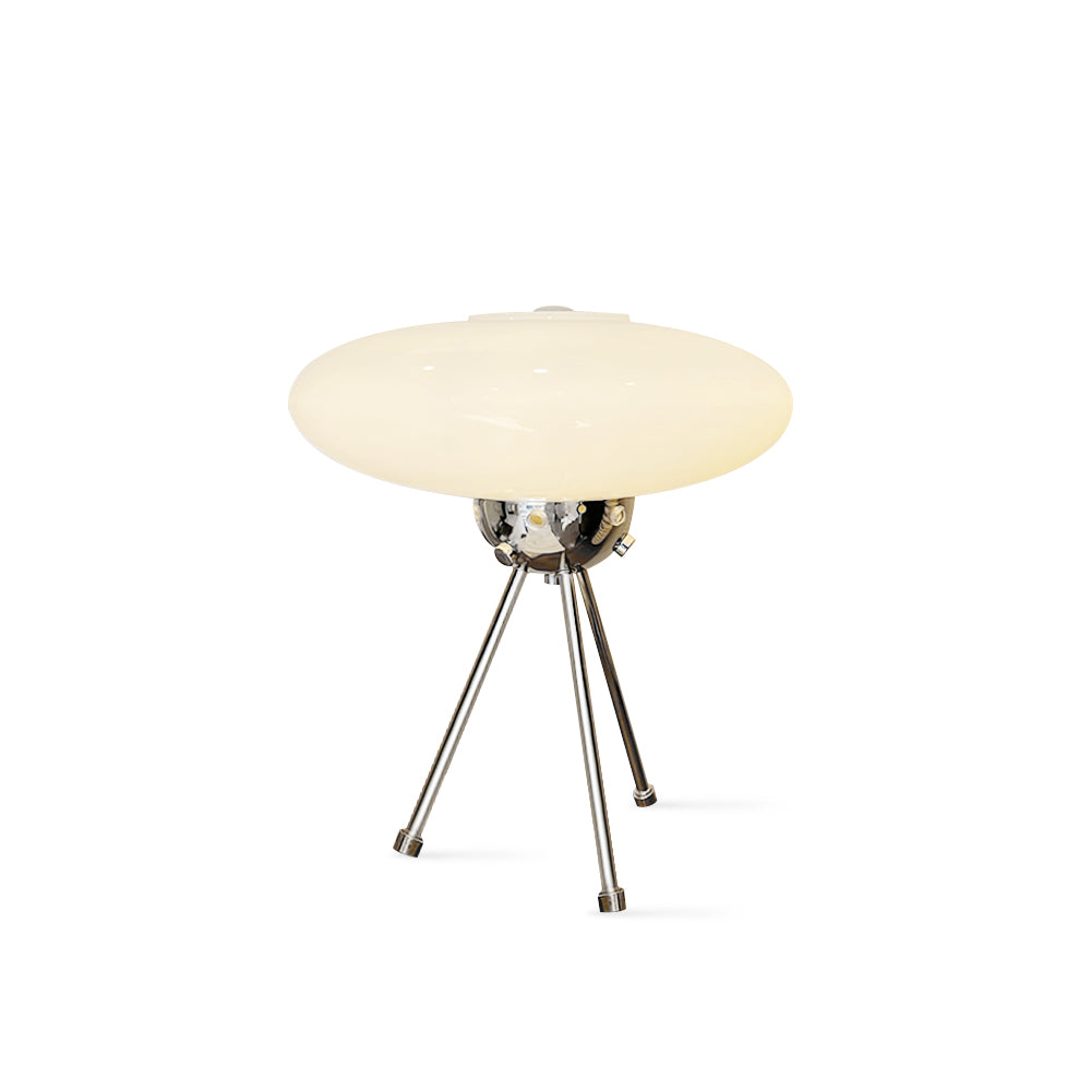 Glass UFO Table Lamp – Contemporary Elegance with Warm Glow 0