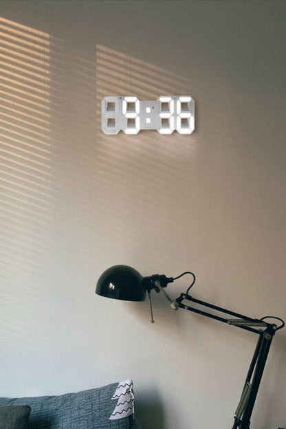 **Glone 3D LED Wall Clock – Modern Aesthetic with Customizable Lighting** 3
