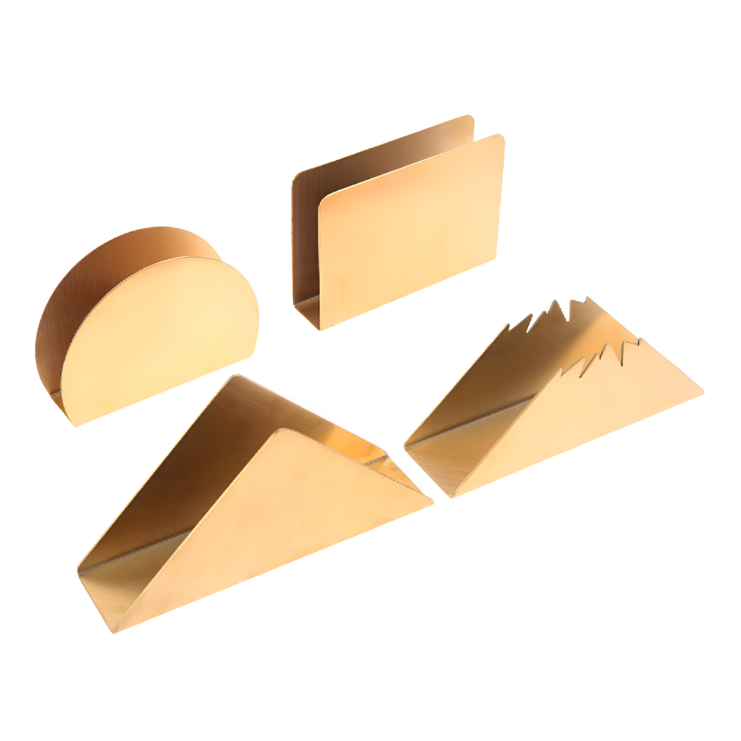 Gold Metallic Napkin Holder – Elegant Accent for Stylish Dining 6