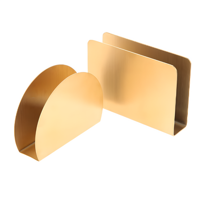 Gold Metallic Napkin Holder – Elegant Accent for Stylish Dining 7