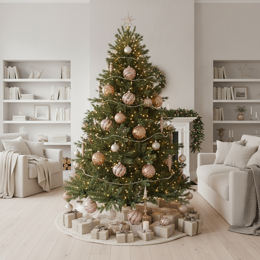 Golden Christmas Baubles Set – Stylish Touch for Holiday Cheer 1