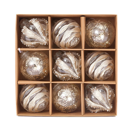 Golden Christmas Baubles Set – Stylish Touch for Holiday Cheer 9