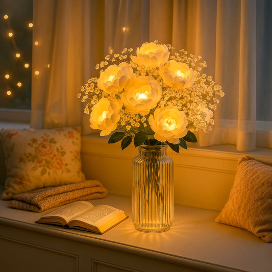 Golden Flower Vase – Elegant Glow for Every Room 1