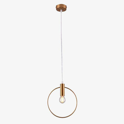 Golden LED Pendant Lamp Round Shape – Modern Aesthetic for Stylish Spaces 2