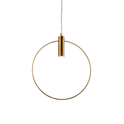 Golden LED Pendant Lamp Round Shape – Modern Aesthetic for Stylish Spaces 4